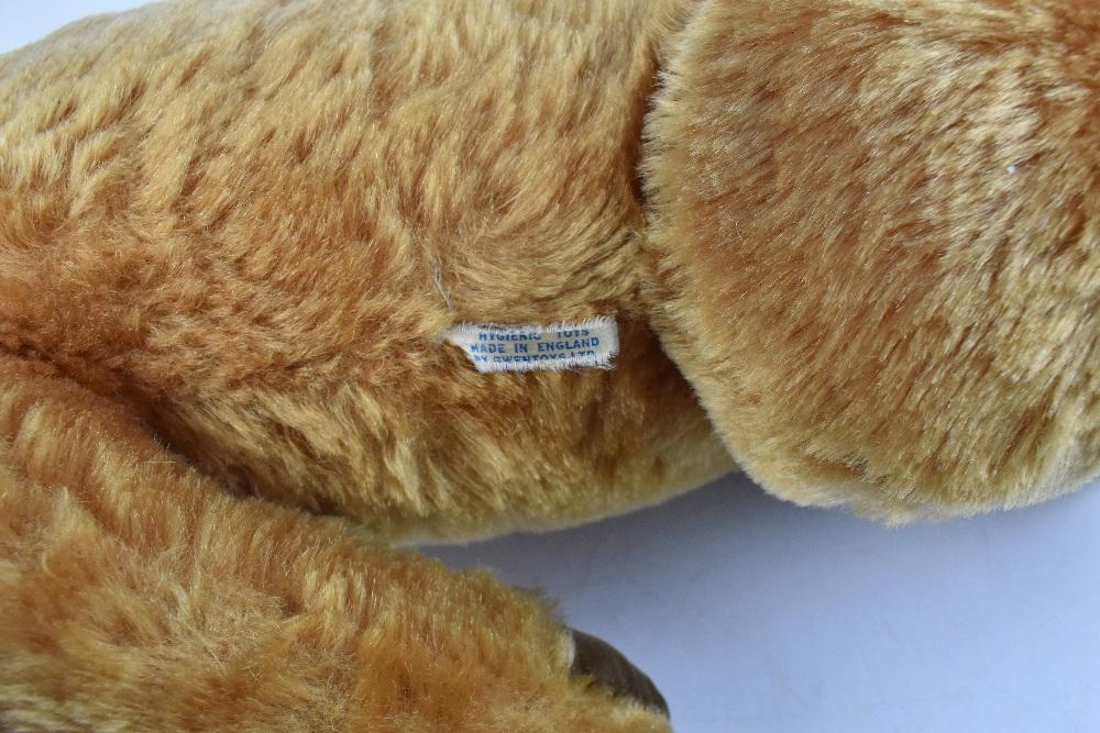 GWENTOYS LTD; a late 1960s/early 1970s golden mohair teddy bear with ...