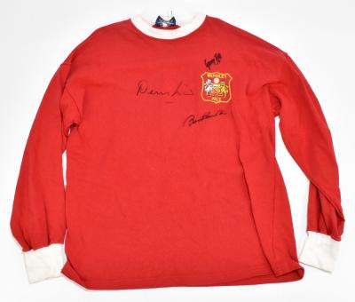 Manchester United Retro Shirt, 1963 - Signed by Cantona