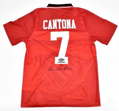 Manchester United Retro Shirt, 1963 - Signed by Cantona