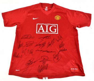 Facsimile Autographed Cristiano Ronaldo Manchester United Red