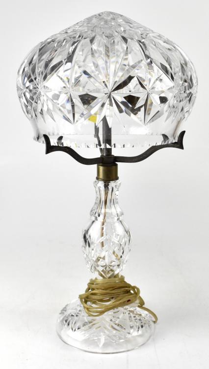 2024 Vintage clear cut crystal lamp