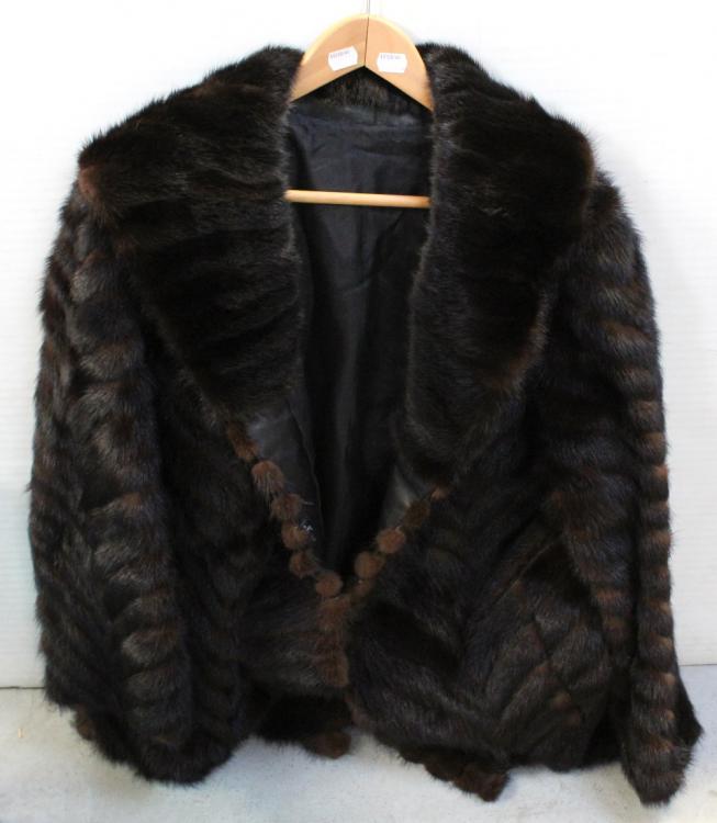 A c1960s mink three-quarter length fur coat. | Adam Partridge
