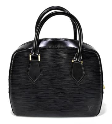 KWANPEN black polished leather gold turnlock crossbody flap satchel bag