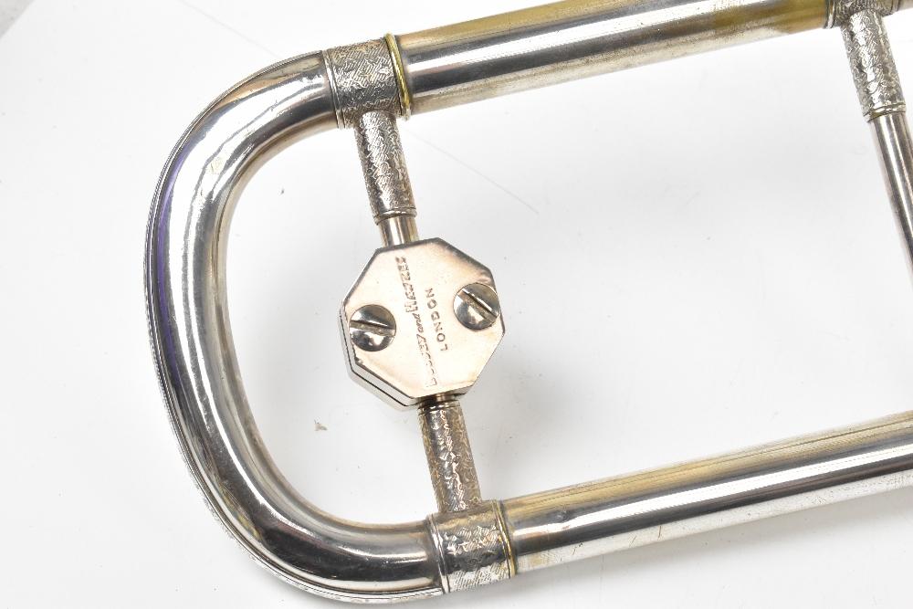 BOOSEY & HAWKES LTD; 'Imperial' silver plated bass trombone BOOSEY & HAWKES LTD; 'Imperial' silver plated bass trombone