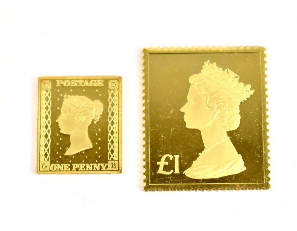 The British Definitive Stamp Replica Issue 22ct gold replica