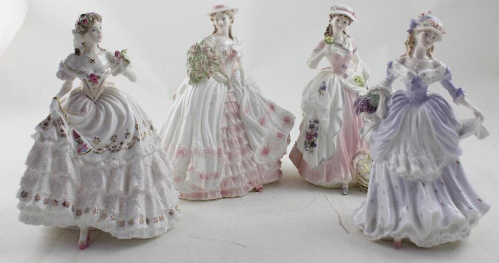 Three limited edition Coalport figures, 'Rose', no 306