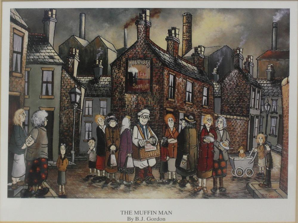 B J Gordon; A Signed Limited Edition Print, 'Going To Our Gran's', No ...