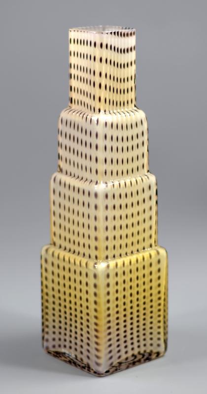 BERTIL VALLIEN for Kosta Boda; a purple and opaque glass